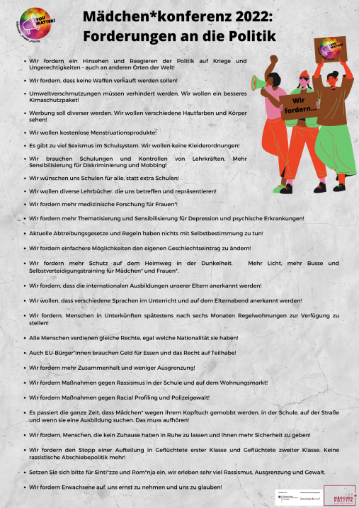 Forderungen an die Politik